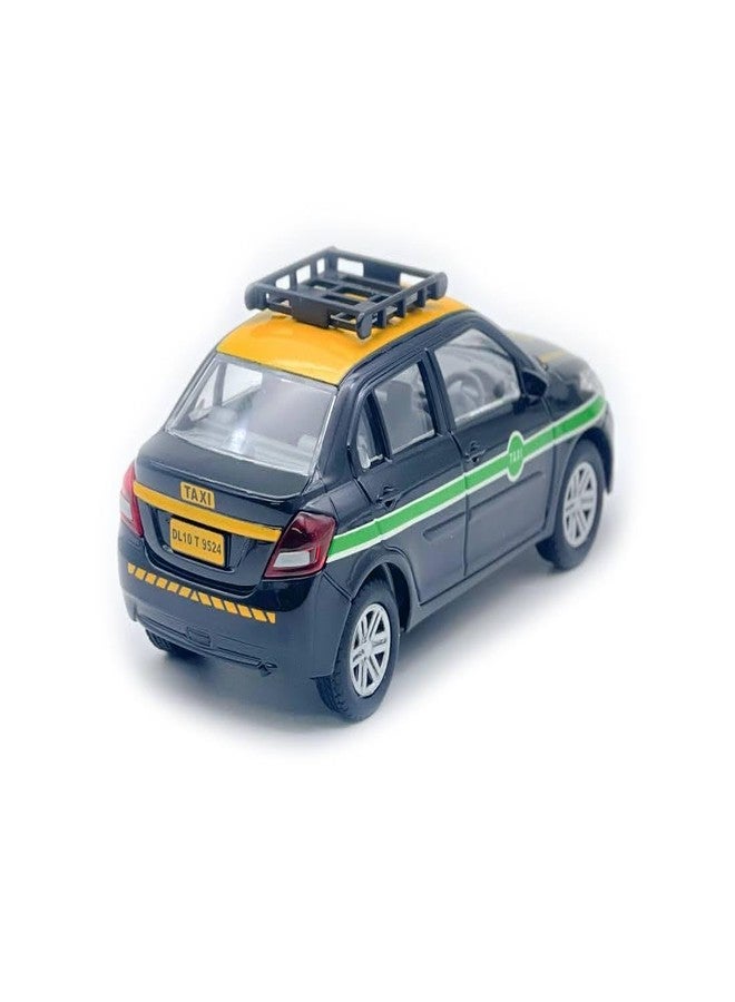 CENTY Urban Taxi Pull Back Toy Car for 3Y+ Black Colour - Image 2